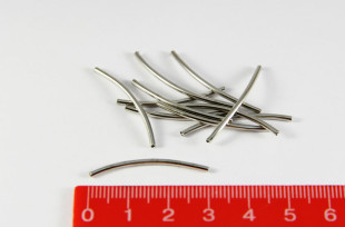 бусины металлические трубочки