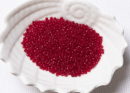 Бисер Япония круглый 11/0 10г 0005C рубин, прозрачный
