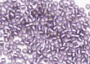 Бисер Япония круглый 11/0 10г 0039F светлый танзанит матовый, серебряная линия внутри