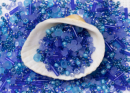 Бисер Япония " TOHO" MIX 25 г №3230 фиолетово- голубой